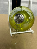 Chartreuse/Yellowish Green Glass Ornament A