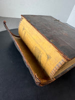 Antique 1851 Biblia Swedish Bible