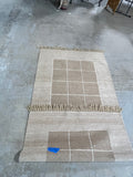 Tan/Cream Rug, 7'3" fringe to fringe x 3'5"