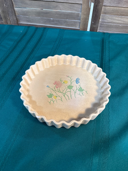Floral Pie Dish