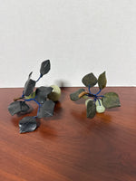 Vintage Carved Stone Jade and Rose Quartz Fruit Collection