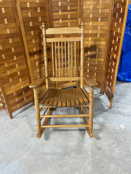 Cracker Barrel Rocking Chair, with Personalized Plaque