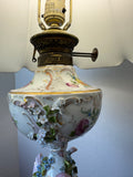 Carl Thieme Style Apollo Duplex Converted Oil Lamp (WORKS) AS IS (READ DESCRIPTION CAREFULLY)