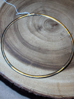 Sterling & 14K Gold Reversible Choker