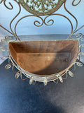 French Country Style Metal Scroll Hanging Planter