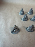 Seagull Pewter Christmas Trees Place Card Holders - Set Of 12