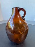 Honey Brown Vintage Glass Camphor Jug
