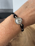 Rolex 14K White Gold Women’s Watch with Leather & 10K Gold Filled Replacement Band (WORKS)