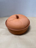 Pumpkin Terra Cotta Lidded Baking Dish