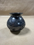 Aurelia Aldavarez Lopez Black Pottery Vase — Signed