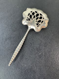 Sterling Silver Oval Twist Nut Spoon with Engraving