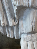 XL Textured White Sitting Zen Buddha AS IS (READ DESCRIPTION CAREFULLY)