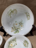 Set Of 5 Silesia Reinhold Schlegelmilch Floral Bowls