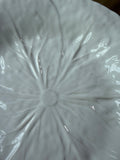 White Bordallo Cabbage Salad Plates - Set Of 6