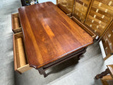 Large Rectangular Coffee Table with Drawers on Both Sides