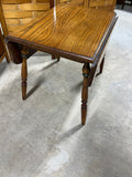 Oak Tone Drop Leaf Side Table