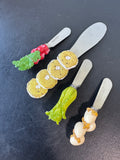 4-Piece Boston Warehouse Food Motif Spreaders (C)