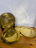 Brass Plate Chargers - Set Of 8