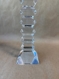 Rogaška Crystal Geometric Faceted Candlestick Holder