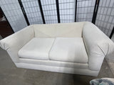 Sealy "Throw Back to the 80's" Loveseat, cream color***HEAVY ITEM***READ DETAILS ON PICK UP POLICY***