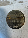 Weight Watchers Vintage Black Enamel Gold Tone Pin in Box