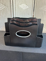 Staples The Desk Apprentice Black Plastic Swivel Desk Organizer