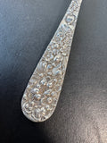 Stieff Repousse Floral Embossed Sterling Silver Hot Cake Server