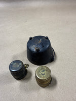 Miniature Cast Iron Cauldron And Whiskey Barrel Lot