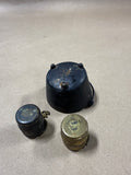 Miniature Cast Iron Cauldron And Whiskey Barrel Lot