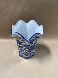Blue And White Floral Vase