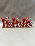 Pair Of Christmas Holiday Signs “Noel” “Hohoho”