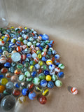 Vintage Lot Of Marbles - One Uranium And One Clay Marble