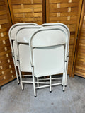 Set of 4 Metal Folding Chairs