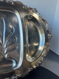 Wilcox Silver Plate Footed Meat Platter