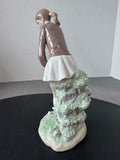 (B) Lladro Spain #4851 Woman Golfer Porcelain Figurine