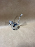 UMBRA Heavy Silver Chrome Cat Ring Holder (C)