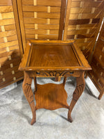 Lightweight Carved Accent Table