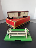 No. 3662 Operating Milk Car Vintage Lionel Train for “O” Gauge Track with Platform & Box