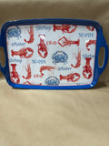 Seafood Melamine Platter With Handles