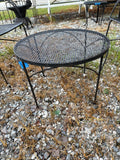 Black Cast Iron Outdoor Furniture Set, Four Pieces
