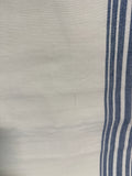 Cream Table Runner With Blue Stripes By Pottery Barn