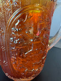 (C) Imperial Glass Vintage Marigold Carnival Glass Windmill Pitcher