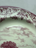 Mulberry Transferware Wedgwood Wheaton College “Wheaton Female Seminary In 1840” - Wedgewood (D)
