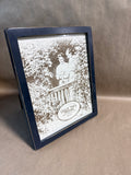 Dark Blue Primitive Style 8X10 Picture Frame