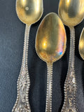 6-Piece Bead Accented Sterling Silver Mini Spoon Set