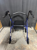Blue Drive Medical Rollator Walker with Seat Storage