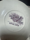 47-Piece A.J. Wilkinson Pastoral Davenport Purple Transferware China Set