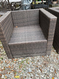 All Weather Wicker patio Chair Pair