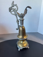 Antique Victorian Brass Mantel Urn