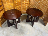 *** AS IS *** Round Side Tables, (2)
